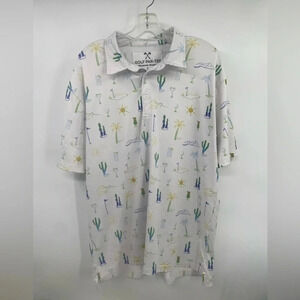 Golf Par-Tee Golf Mens Polo shirt size L Summer Vibes